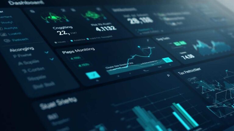 Sustainable tax risk management system with continuous compliance monitoring dashboard